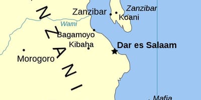 تنزانیہ کے جزائر کا نقشہ